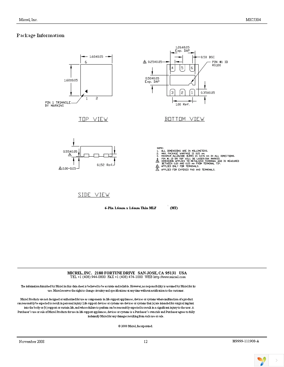 MIC5304-XGHYMT TR Page 12